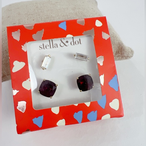 Stella & Dot Adonia Stud Pack - Picture 1 of 3
